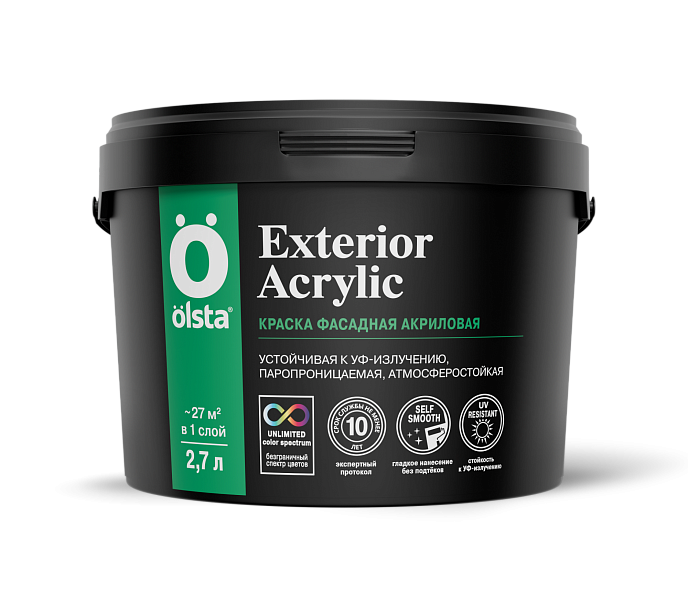 Краска фасадная EXTERIOR ACRILIC